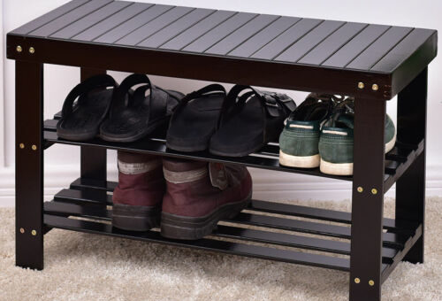 Деревянная полка для обуви